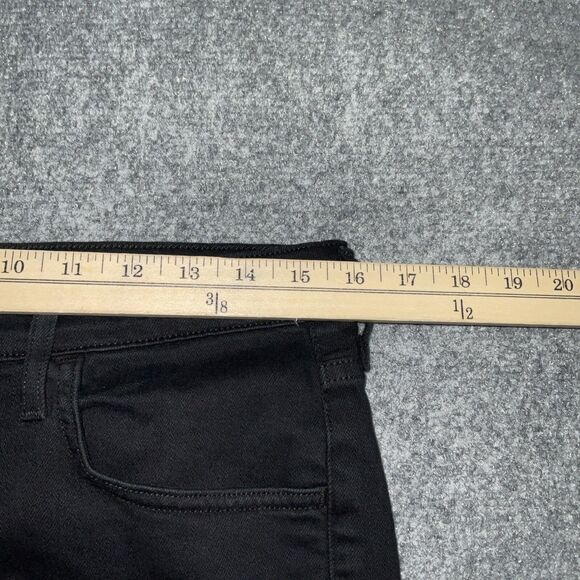 Citizens Of Humanity Jeans Womens Size 30 Black Denim Drew Fray Crop Flare - Picture 5 of 11